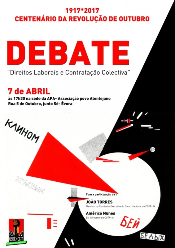 Centenário Revolução Outubro - cartaz Évora