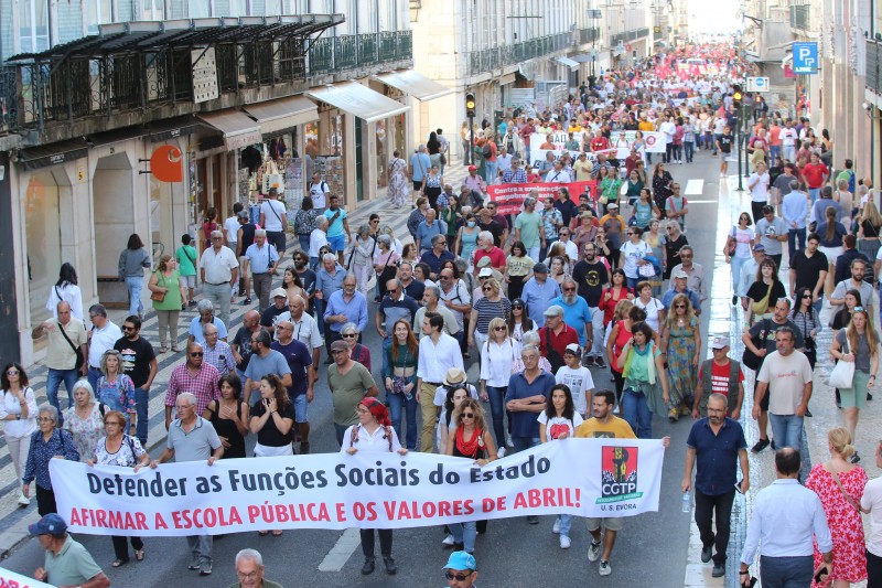 Évora na Manifestação 15 Out. em Lisboa